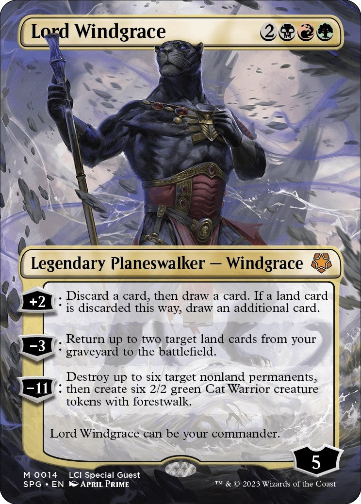 Image for Lord Windgrace (Borderless) (14) (Special Guests) - Magic: The Gathering