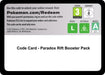 Image for Code Card - Paradox Rift Booster Pack (SV04: Paradox Rift) (PAR) - Pokemon