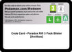 Image for Code Card - Paradox Rift 3 Pack Blister [Arctibax] (SV04: Paradox Rift) (PAR) - Pokemon