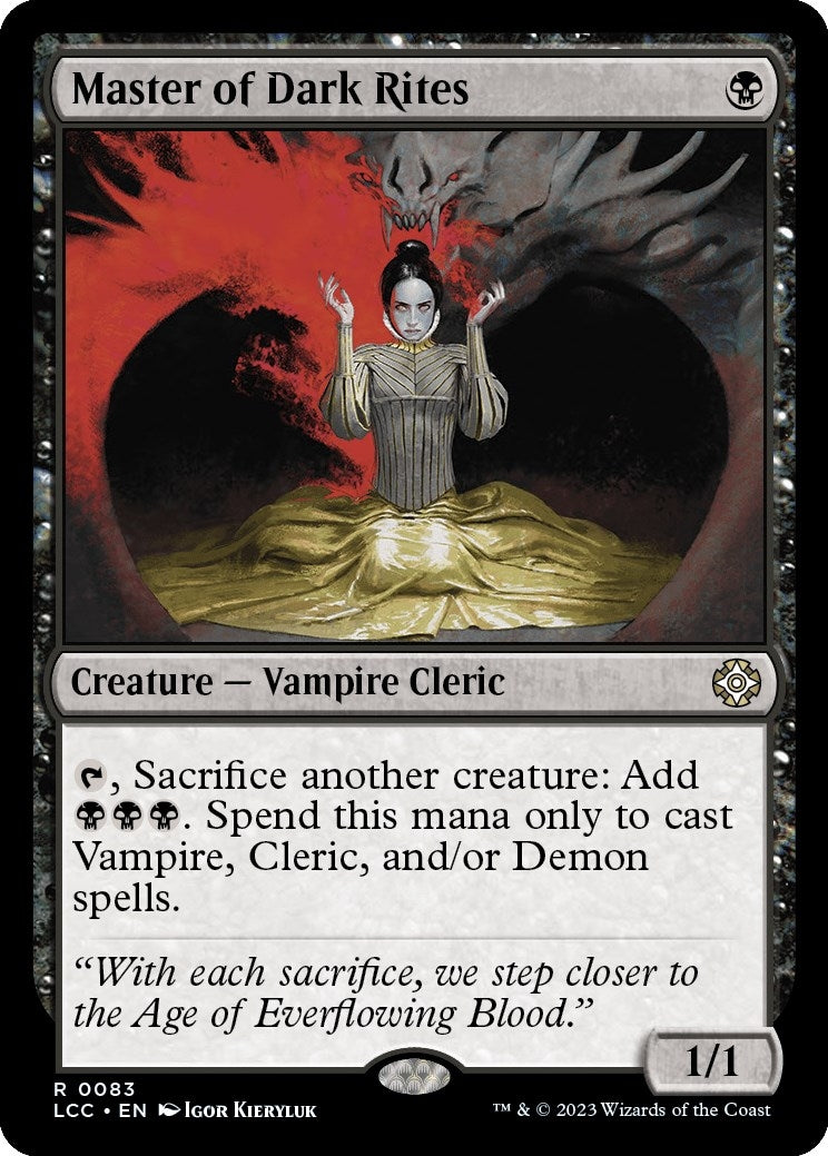 Image for Master of Dark Rites (83) - Magic: The Gathering