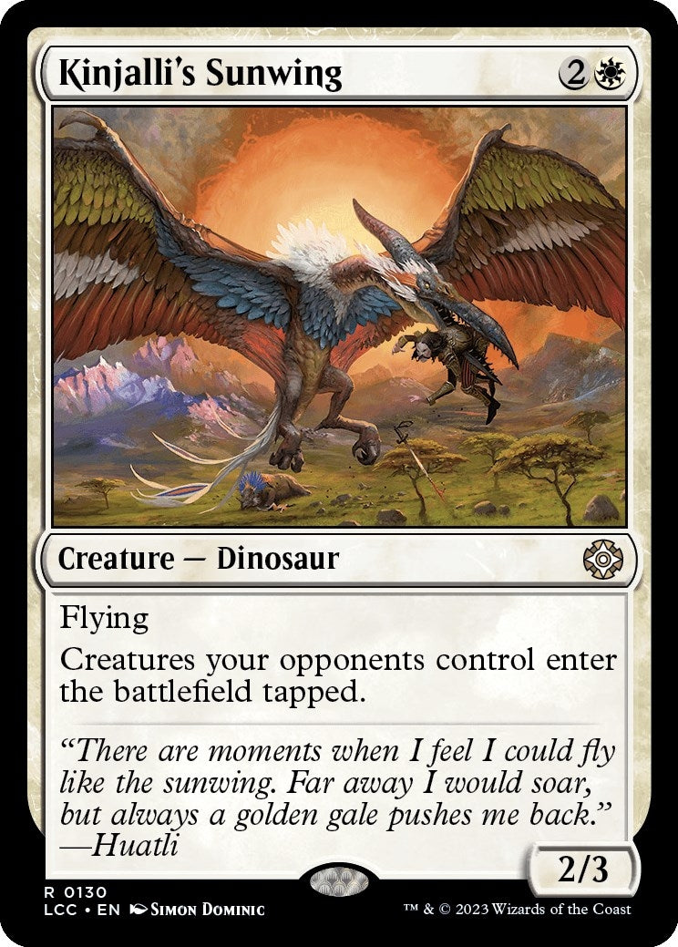 Image for Kinjalli's Sunwing (130) - Magic: The Gathering