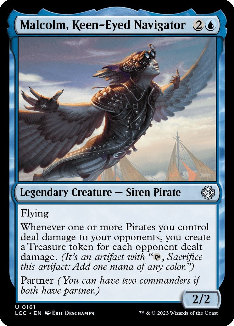 Image for Malcolm, Keen-Eyed Navigator (161) - Magic: The Gathering