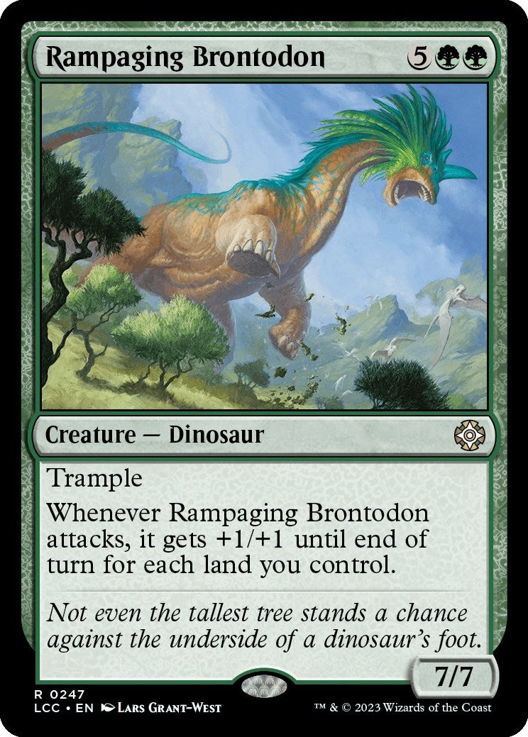 Image for Rampaging Brontodon (247) - Magic: The Gathering