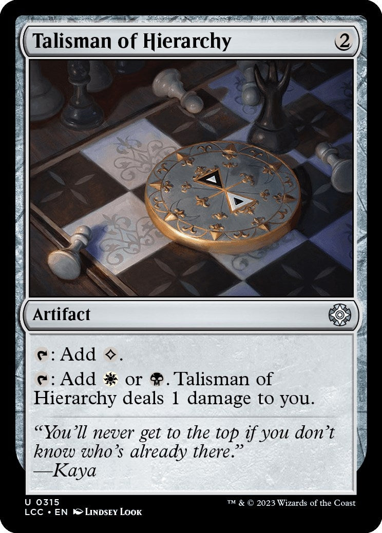 Image for Talisman of Hierarchy (315) - Magic: The Gathering