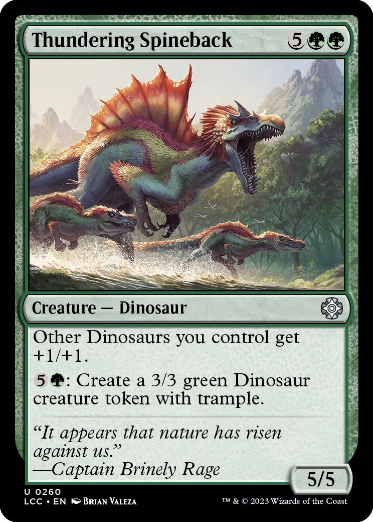 Image for Thundering Spineback (260) - Magic: The Gathering