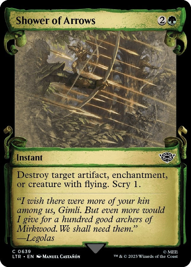 Image for Shower of Arrows (Showcase Scrolls) (639) (LTR) - Magic: The Gathering