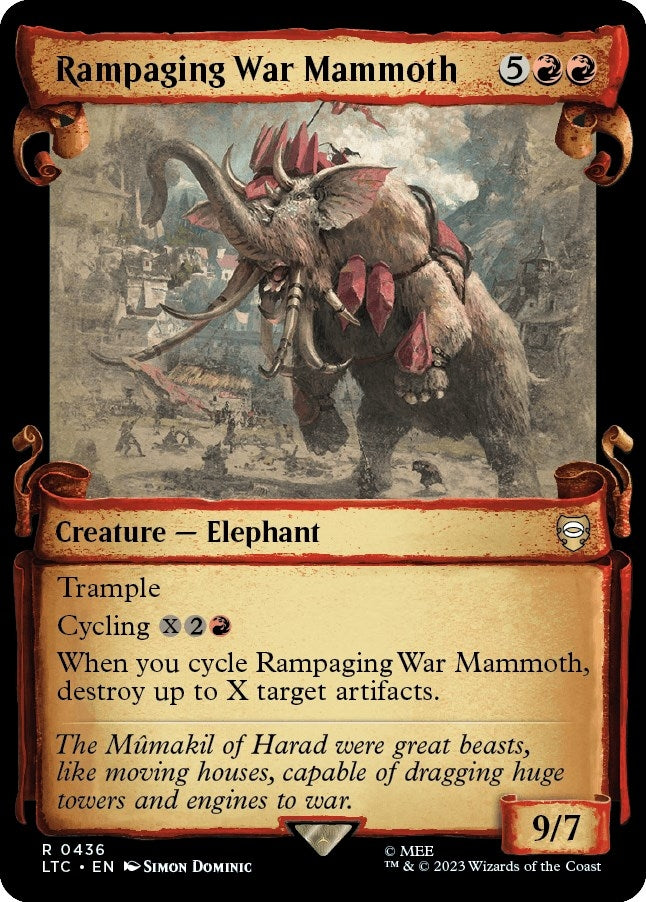 Image for Rampaging War Mammoth (Showcase Scrolls) (436) - Magic: The Gathering