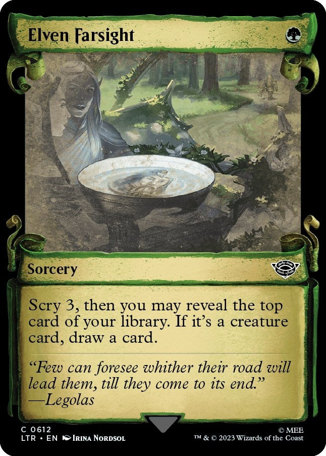 Image for Elven Farsight (Showcase Scrolls) (612) (LTR) - Magic: The Gathering