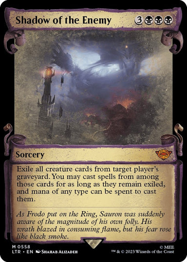 Image for Shadow of the Enemy (Showcase Scrolls) (558) (LTR) - Magic: The Gathering