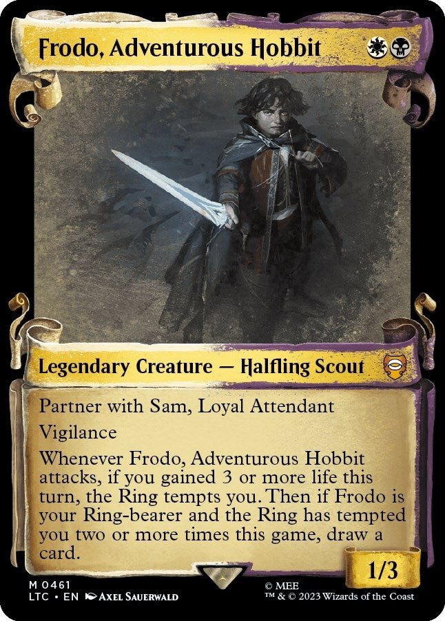 Image for Frodo, Adventurous Hobbit (Showcase Scrolls) (461) - Magic: The Gathering
