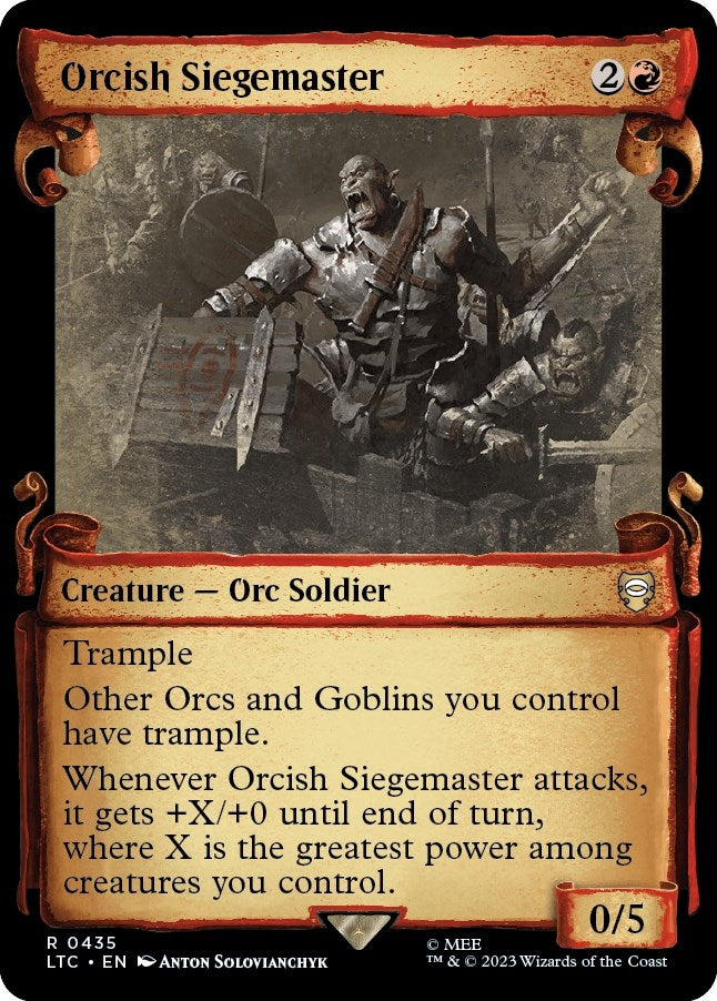 Image for Orcish Siegemaster (Showcase Scrolls) (435) - Magic: The Gathering