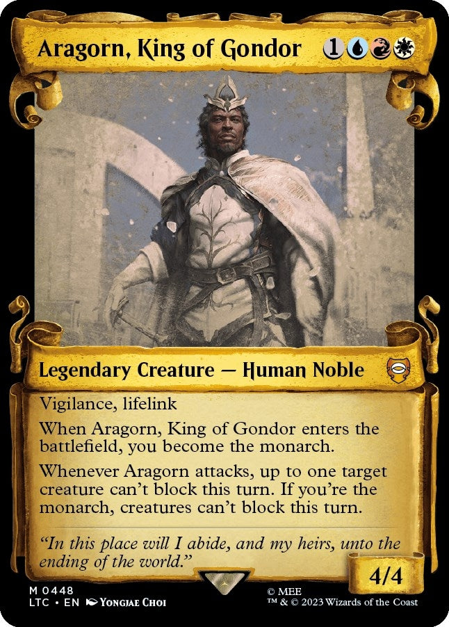 Image for Aragorn, King of Gondor (Showcase Scrolls) (448) - Magic: The Gathering