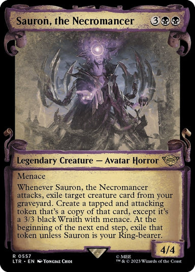 Image for Sauron, the Necromancer (Showcase Scrolls) (557) (LTR) - Magic: The Gathering