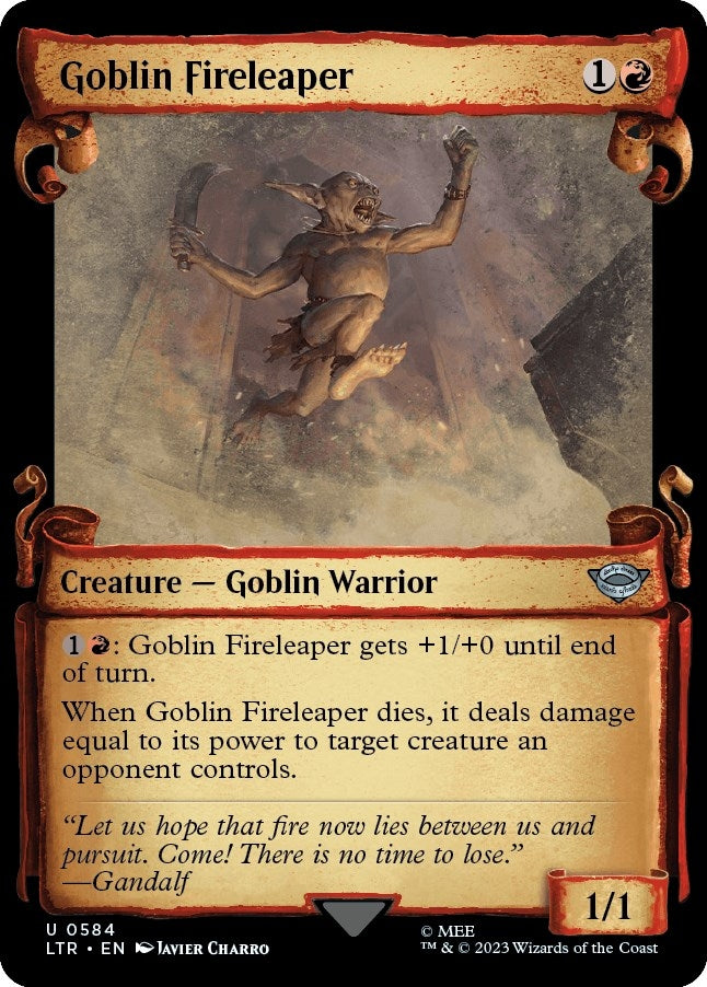 Image for Goblin Fireleaper (Showcase Scrolls) (584) (LTR) - Magic: The Gathering