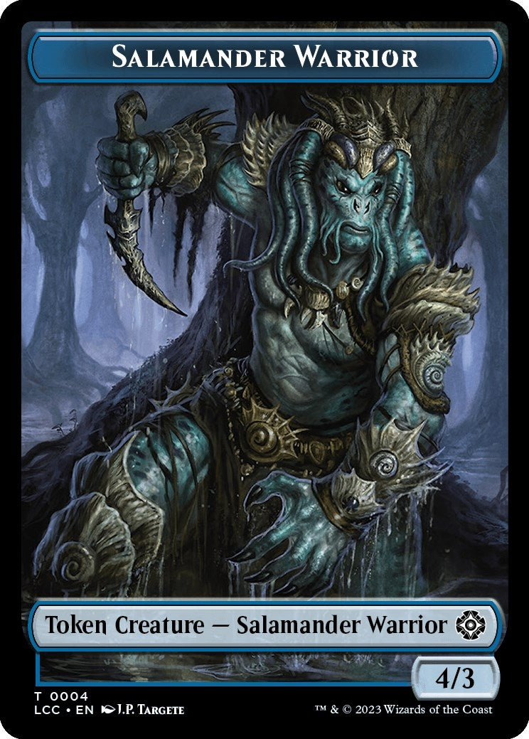 Image for Salamander Warrior // Treasure Double-Sided Token (4 // 18) - Magic: The Gathering