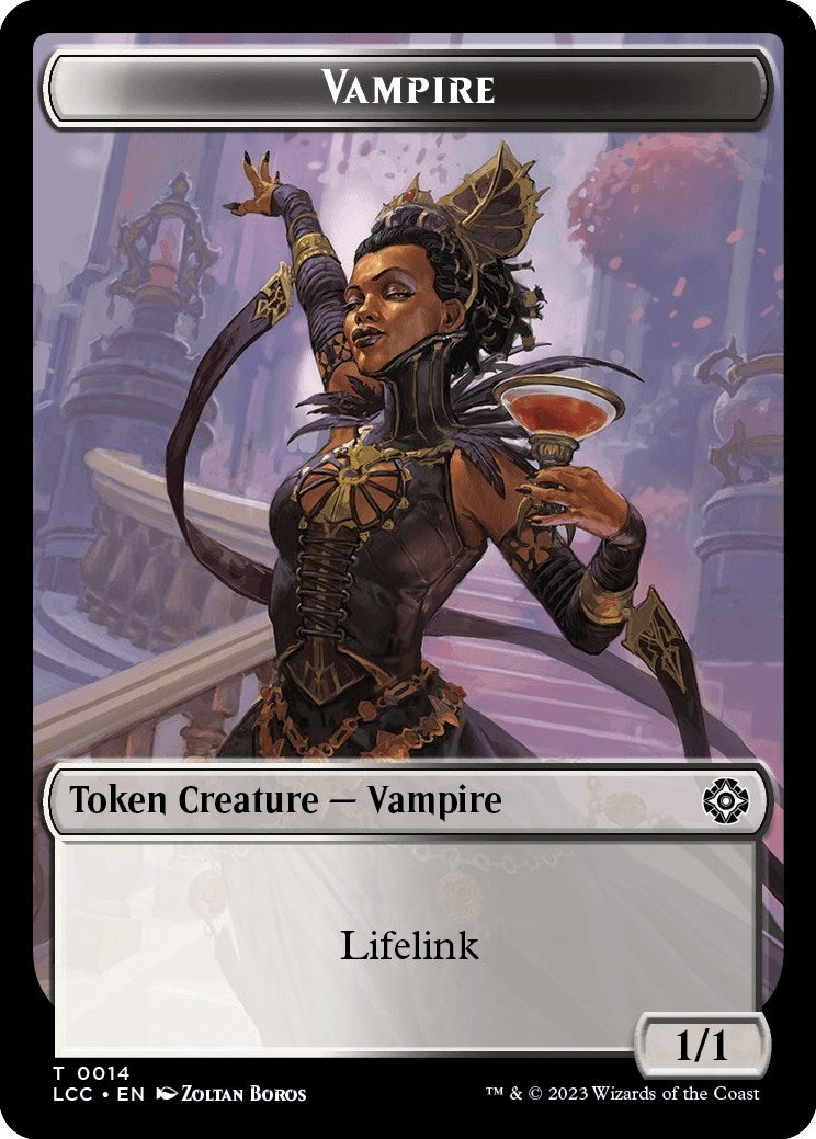 Image for Vampire (0014) // Vampire Demon Double-Sided Token (14 // 15) - Magic: The Gathering
