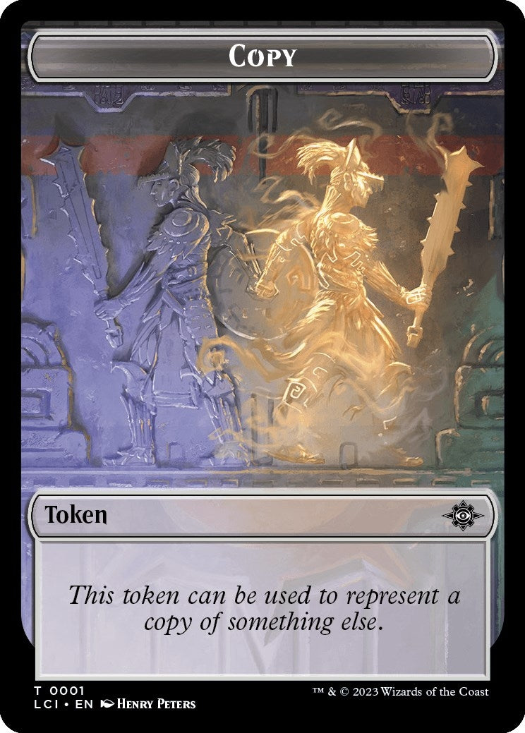 Image for Copy // Dinosaur Double-Sided Token (1 // 10) - Magic: The Gathering