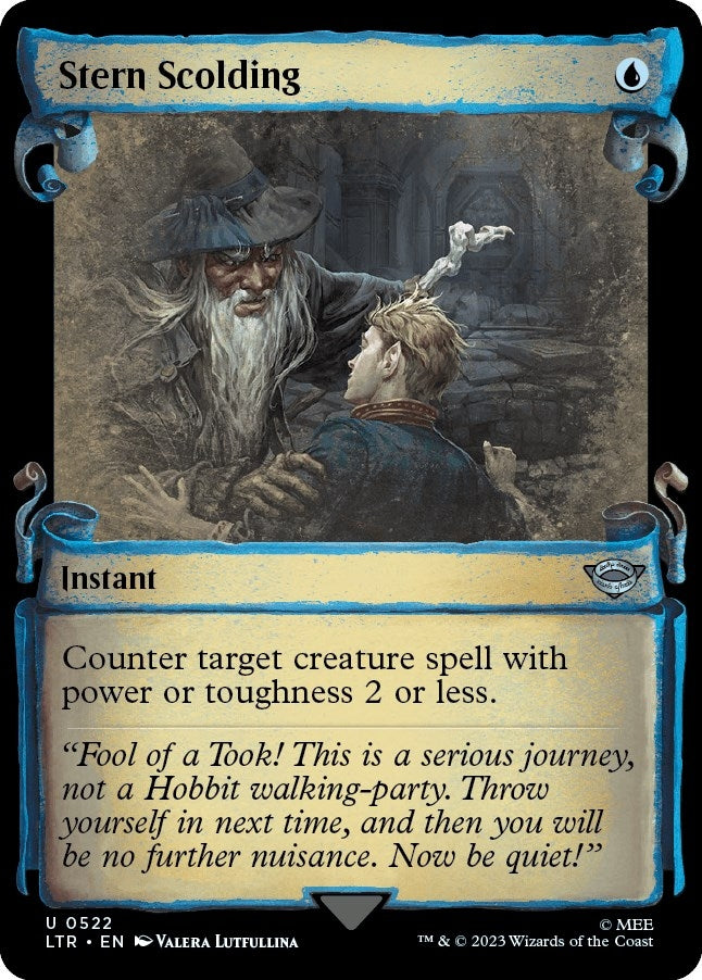 Image for Stern Scolding (Showcase Scrolls) (522) (LTR) - Magic: The Gathering
