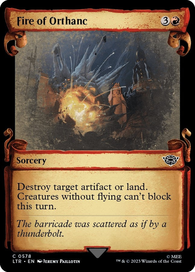 Image for Fire of Orthanc (Showcase Scrolls) (578) (LTR) - Magic: The Gathering
