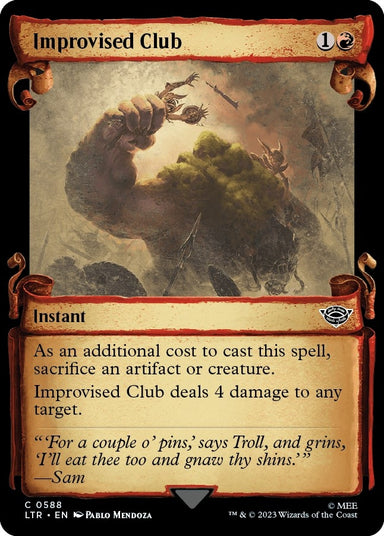Image for Improvised Club (Showcase Scrolls) (588) (LTR) - Magic: The Gathering
