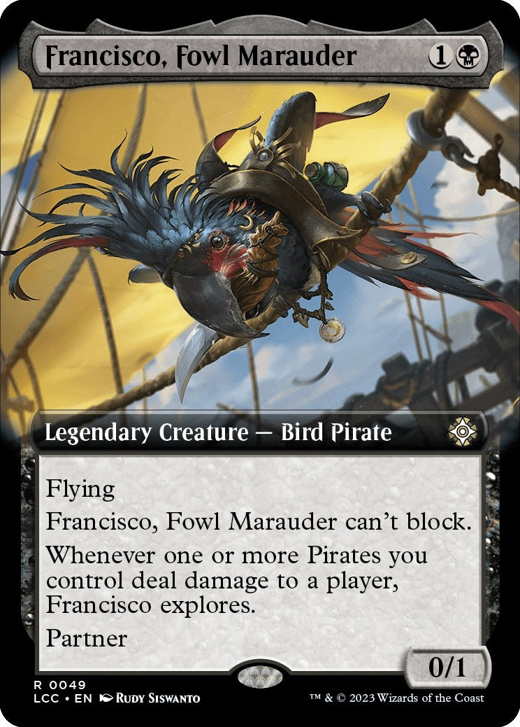 Image for Francisco, Fowl Marauder (Extended Art) (49) - Magic: The Gathering