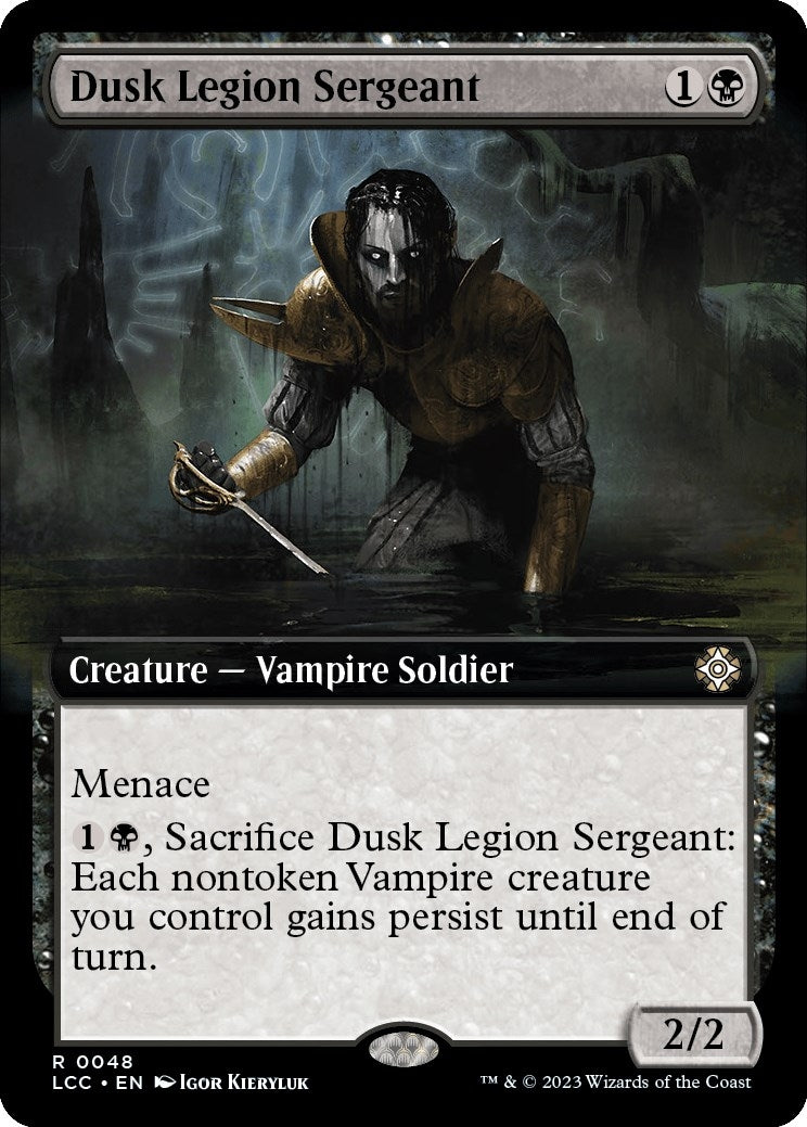 Image for Dusk Legion Sergeant (Extended Art) (48) - Magic: The Gathering