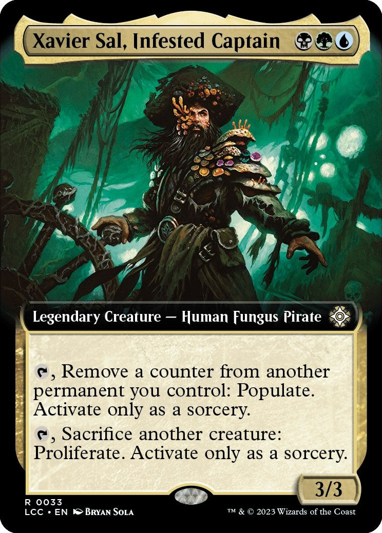 Image for Xavier Sal, Infested Captain (Extended Art) (33) - Magic: The Gathering