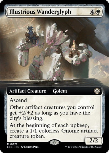 Image for Illustrious Wanderglyph (Extended Art) (21) - Magic: The Gathering