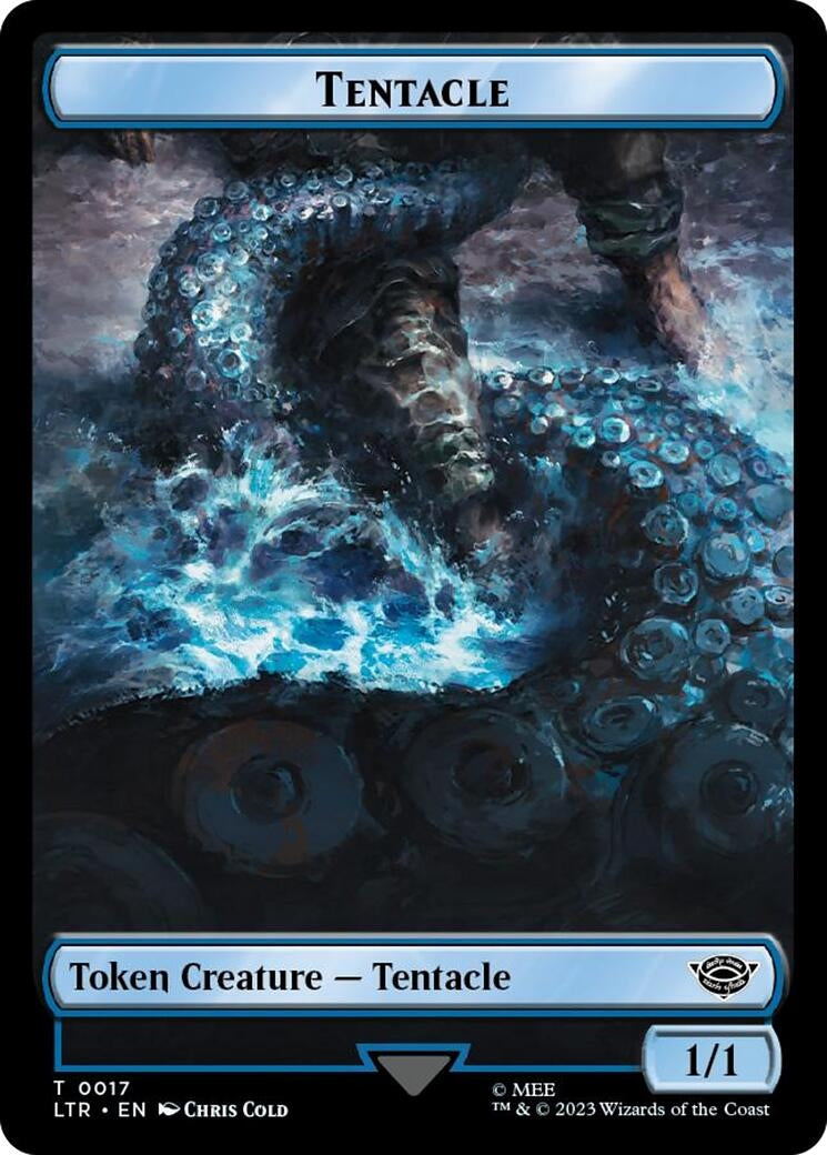 Image for Tentacle // Food (0024) Double-Sided Token (Surge Foil) (17 // 24) (LTR) - Magic: The Gathering