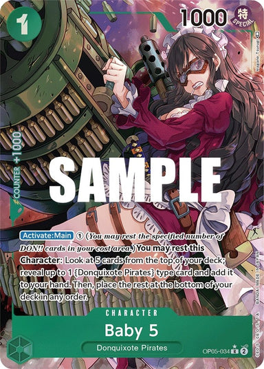 Image for Baby 5 (034) (Alternate Art) (OP05-034) (Awakening of the New Era) (OP05) - One Piece Card Game