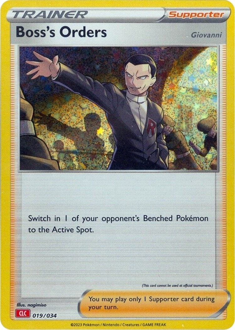 Image for Boss's Orders [Giovanni] (CLC) (019/034) (Trading Card Game Classic) (CL) - Pokemon