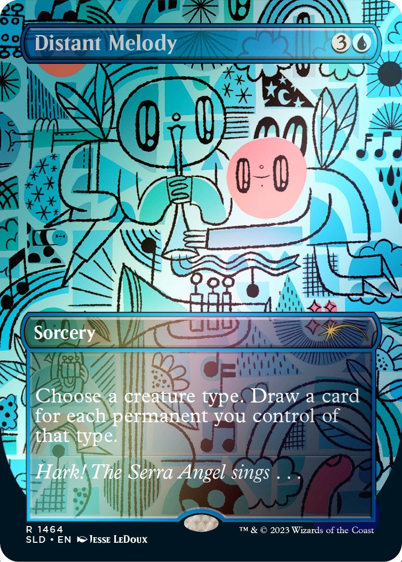 Image for Distant Melody (1464) (Rainbow Foil) (1464) (Secret Lair Drop Series) (SLD) - Magic: The Gathering