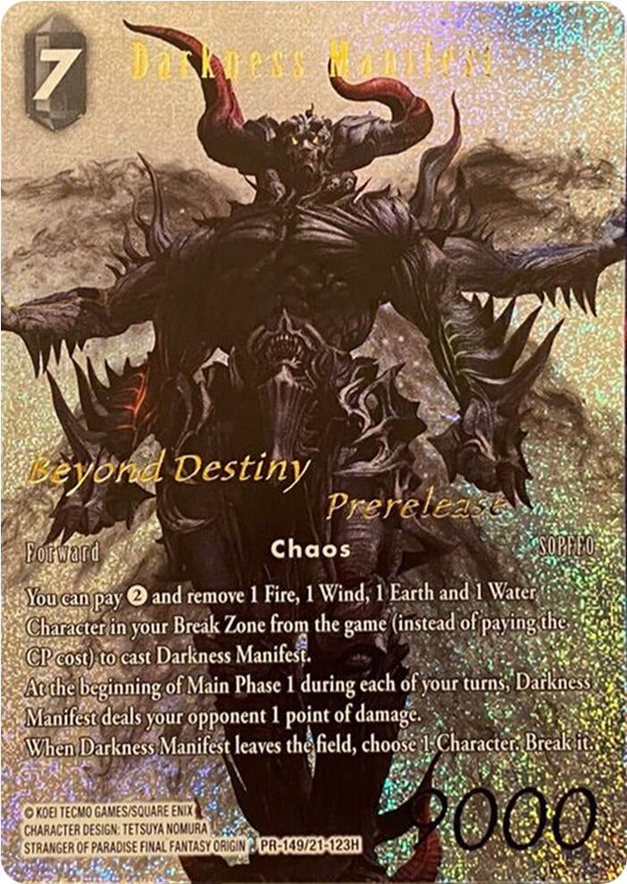 Image for Darkness Manifest (Prerelease Promo) (PR-149/21-123H) (FF: Promo Cards) (PR) - Final Fantasy TCG