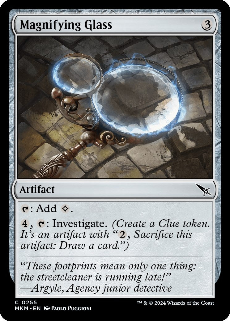 Image for Magnifying Glass (255) (MKM) - Magic: The Gathering