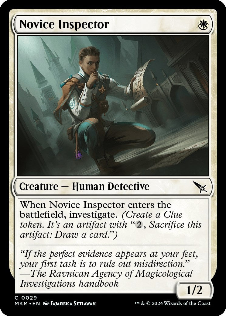 Image for Novice Inspector (29) (MKM) - Magic: The Gathering