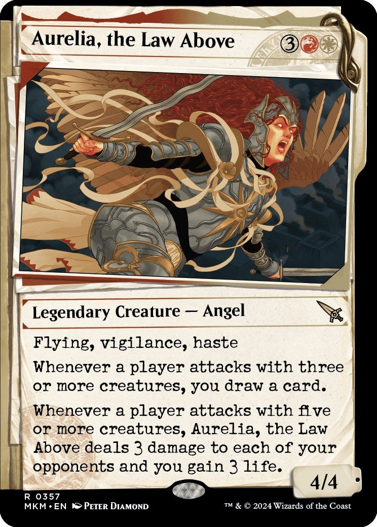 Image for Aurelia, the Law Above (Showcase) (0357) (357) (MKM) - Magic: The Gathering