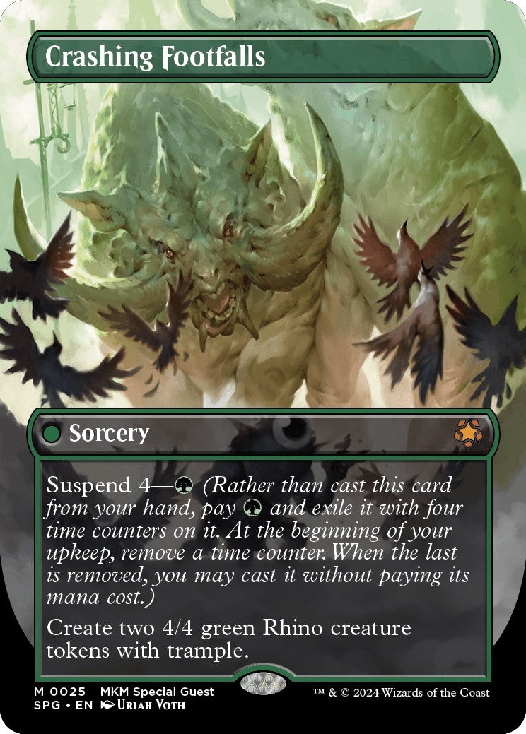 Image for Crashing Footfalls (Borderless) (25) (Special Guests) - Magic: The Gathering