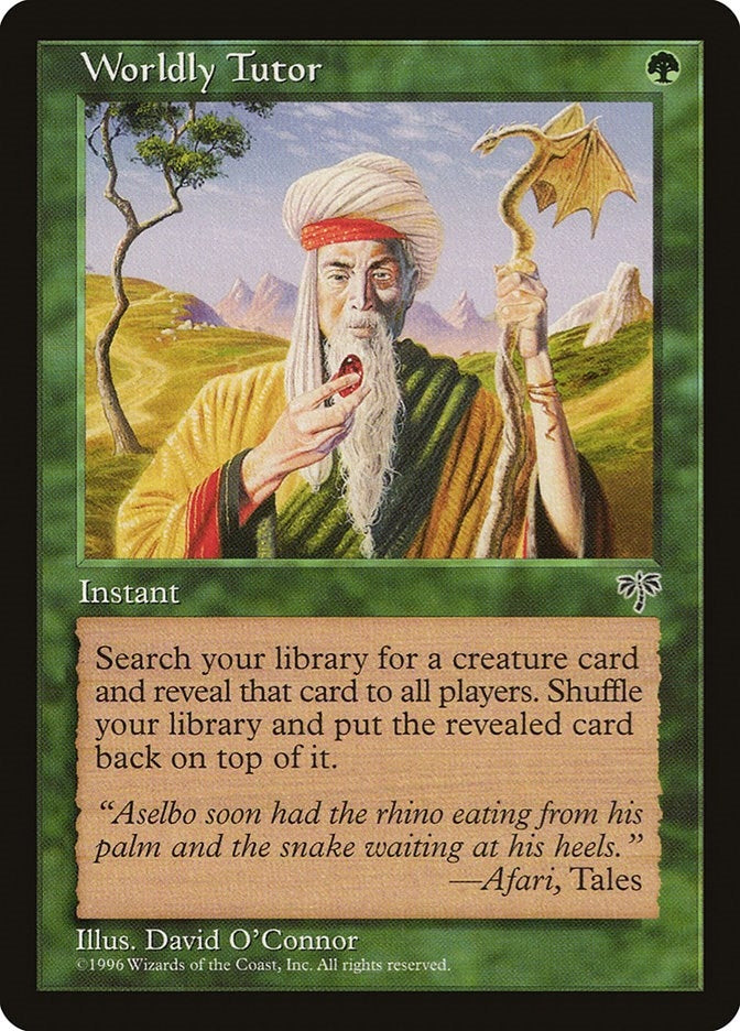 Image for Worldly Tutor (Mirage) (MIR) - Magic: The Gathering
