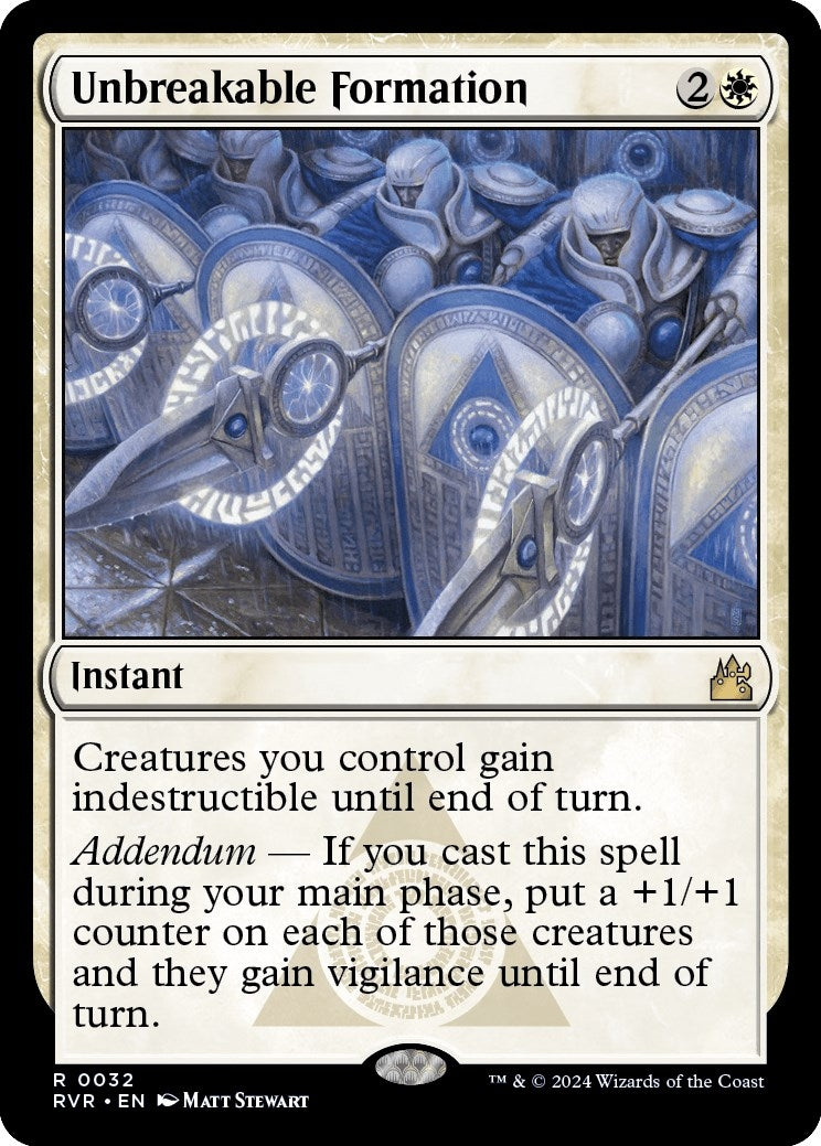 Image for Unbreakable Formation (32) (Ravnica Remastered) (RVR) - Magic: The Gathering