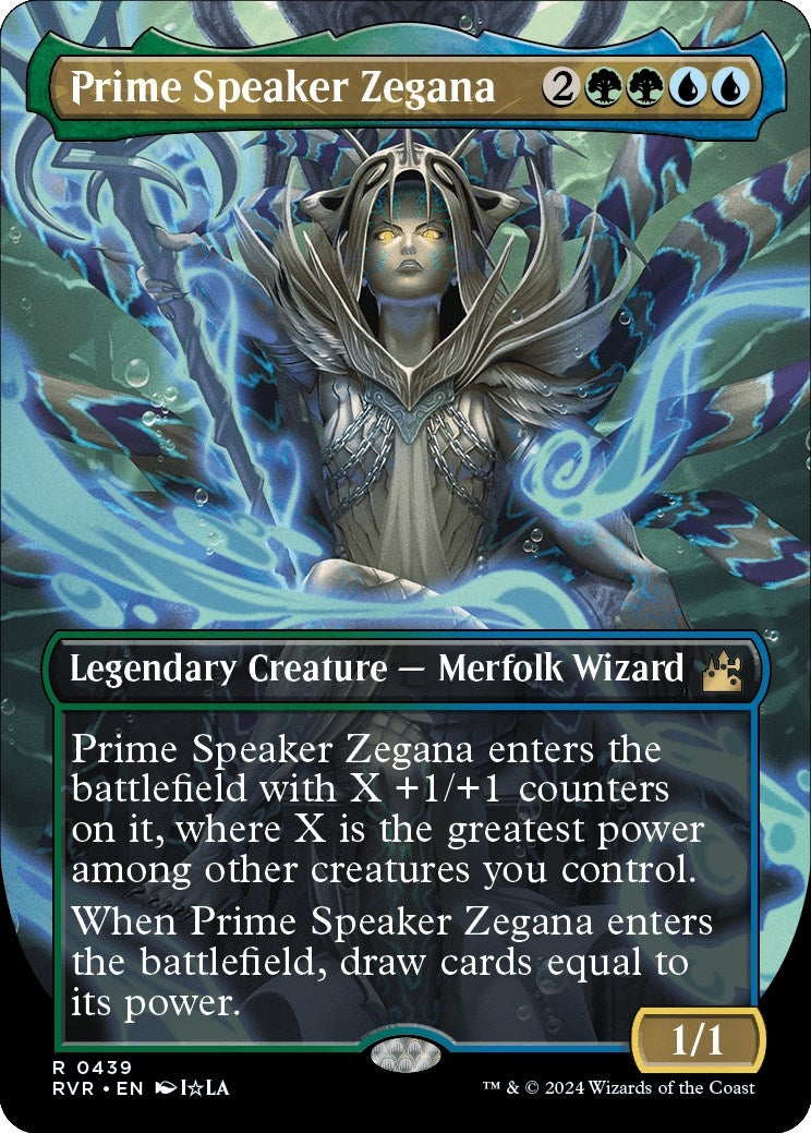 Image for Prime Speaker Zegana (Anime Borderless) (439) (Ravnica Remastered) (RVR) - Magic: The Gathering