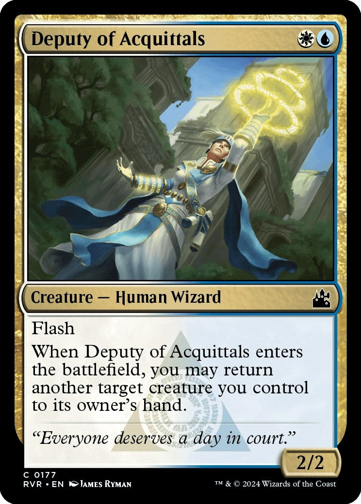 Image for Deputy of Acquittals (177) (Ravnica Remastered) (RVR) - Magic: The Gathering