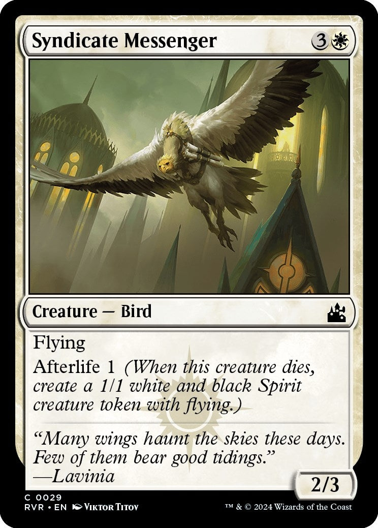 Image for Syndicate Messenger (29) (Ravnica Remastered) (RVR) - Magic: The Gathering