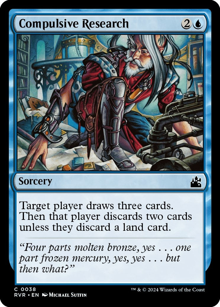 Image for Compulsive Research (38) (Ravnica Remastered) (RVR) - Magic: The Gathering