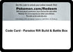 Image for Code Card - Paradox Rift Build & Battle Box (SV04: Paradox Rift) (PAR) - Pokemon
