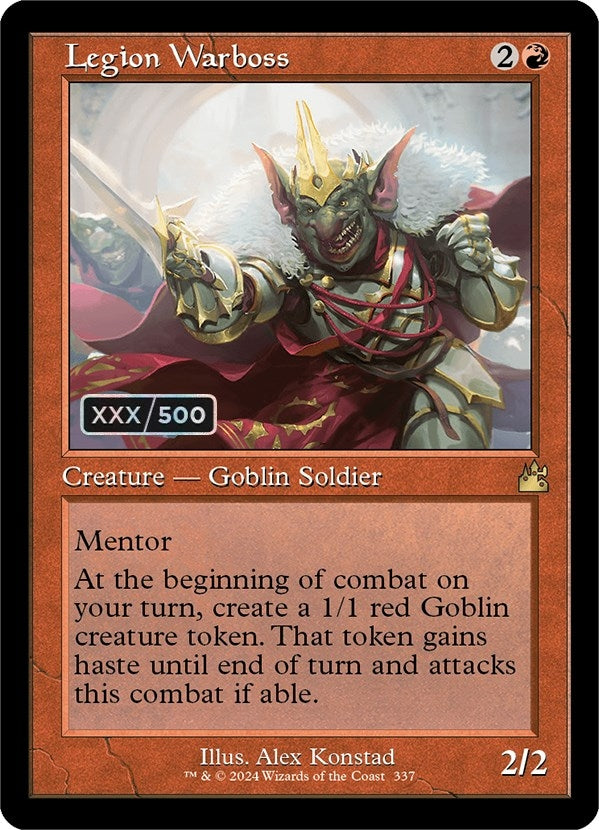 Image for Legion Warboss (Retro Frame) (Serial Numbered) (337) (Ravnica Remastered) (RVR) - Magic: The Gathering