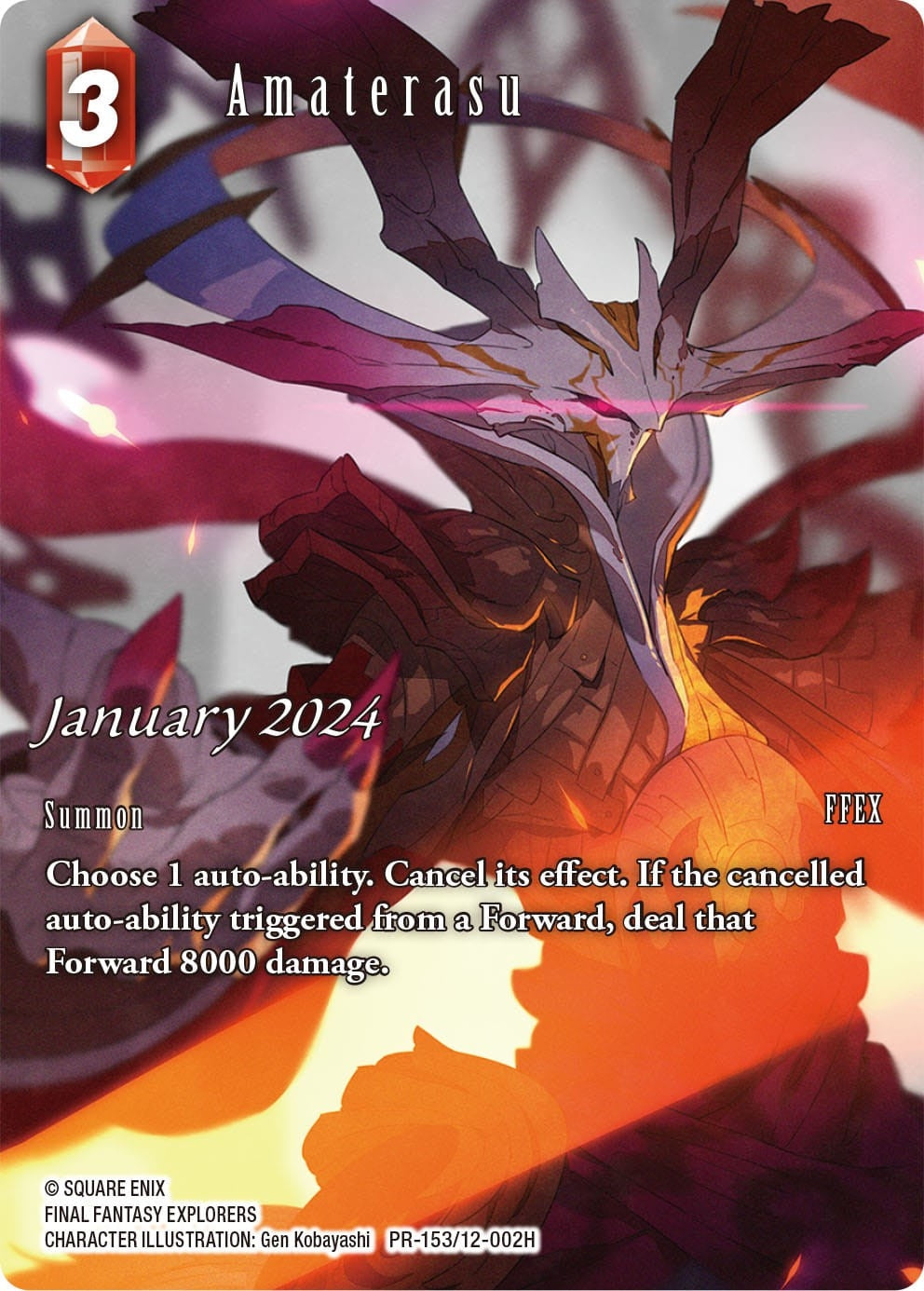 Image for Amaterasu (January 2024) (PR-153/12-002H) (FF: Promo Cards) (PR) - Final Fantasy TCG