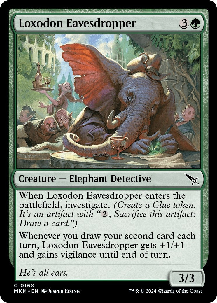Image for Loxodon Eavesdropper (168) (MKM) - Magic: The Gathering