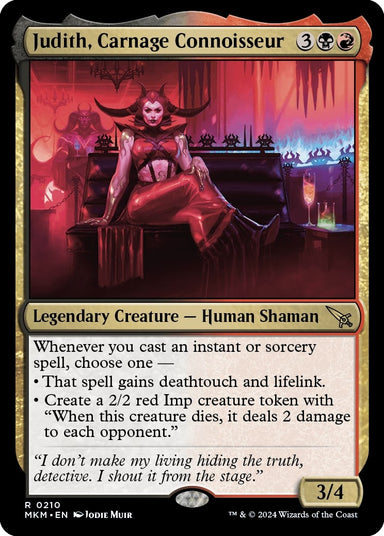 Image for Judith, Carnage Connoisseur (210) (MKM) - Magic: The Gathering