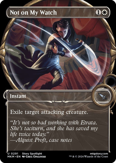 Image for Not on my Watch (Showcase) (291) (MKM) - Magic: The Gathering