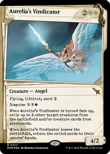 Image for Aurelia's Vindicator (Showcase) (Invisible Ink) (377) (MKM) - Magic: The Gathering
